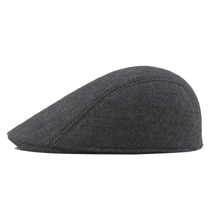 Herringbone Tweed Cap