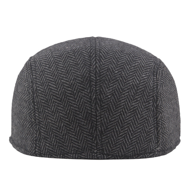 Herringbone Tweed Cap