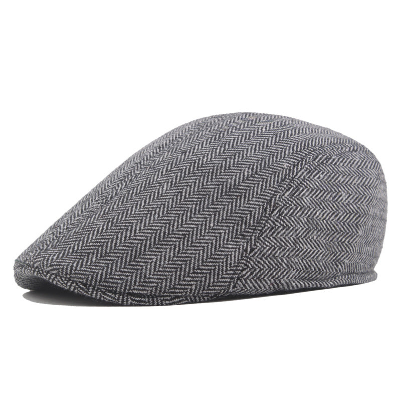 Herringbone Tweed Cap