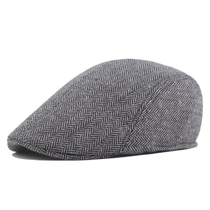 Herringbone Tweed Cap