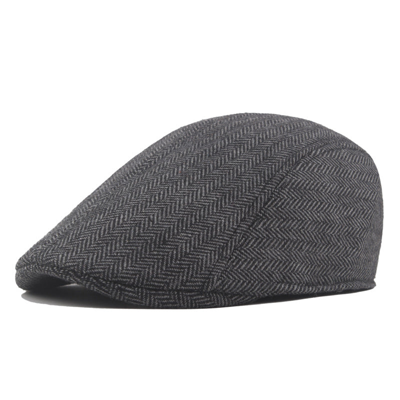 Herringbone Tweed Cap