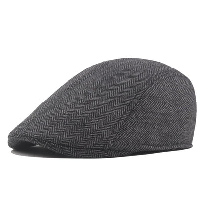 Herringbone Tweed Cap
