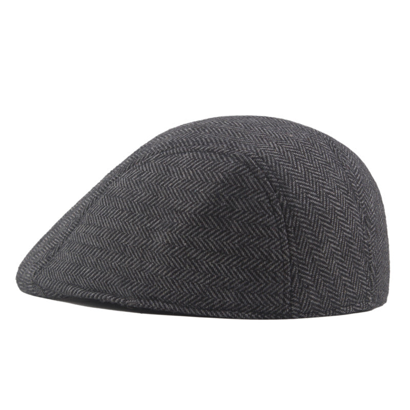 Herringbone Tweed Cap