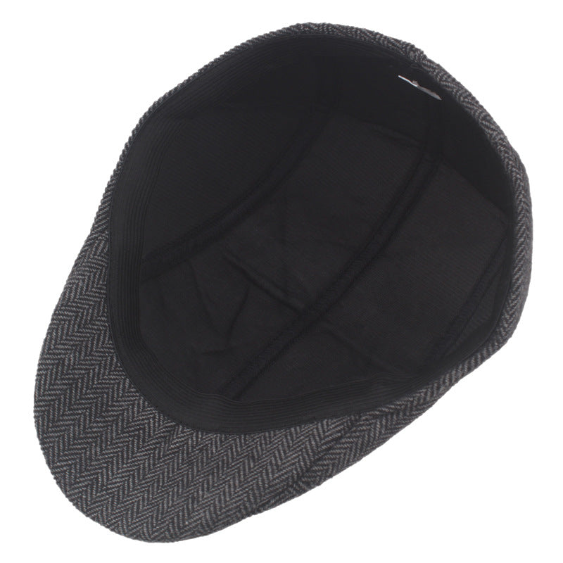 Herringbone Tweed Cap