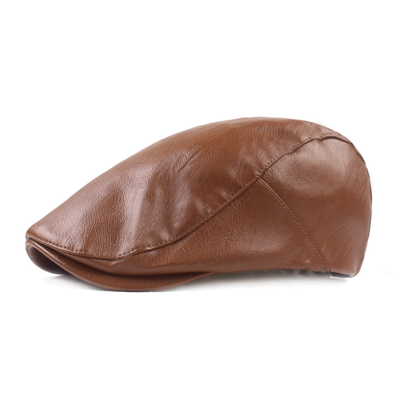 Smooth Leather Cap