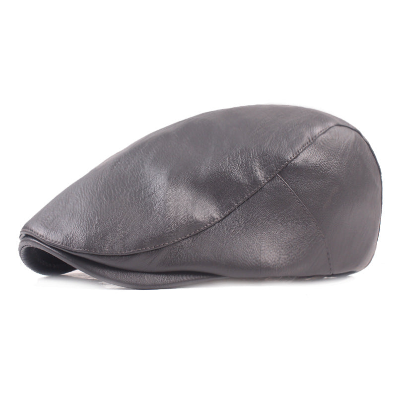 Smooth Leather Cap