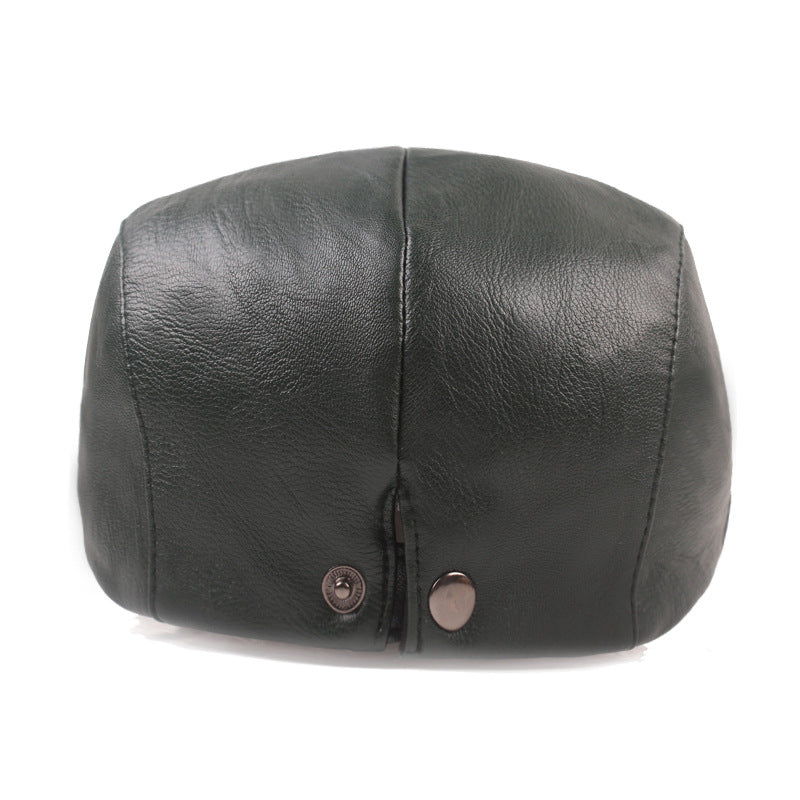 Smooth Leather Cap