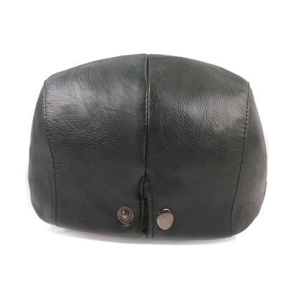Smooth Leather Cap