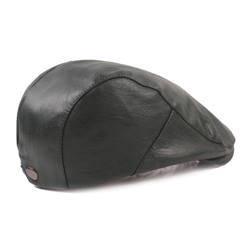 Smooth Leather Cap