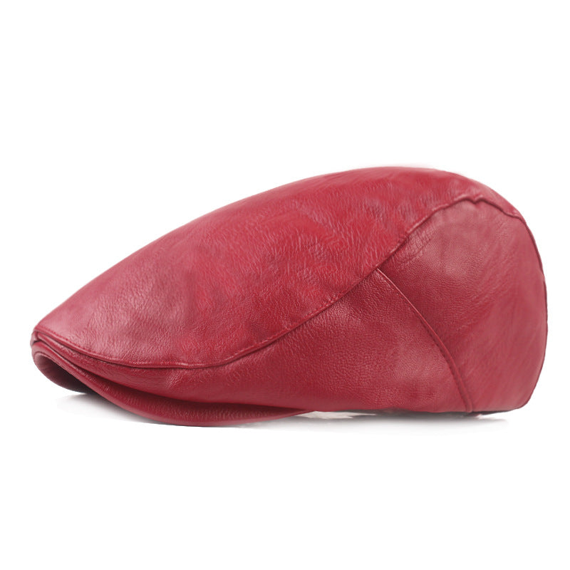 Smooth Leather Cap