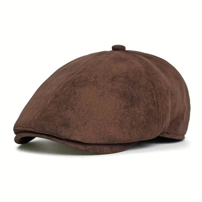 The Merchant — Suede Newsboy Cap