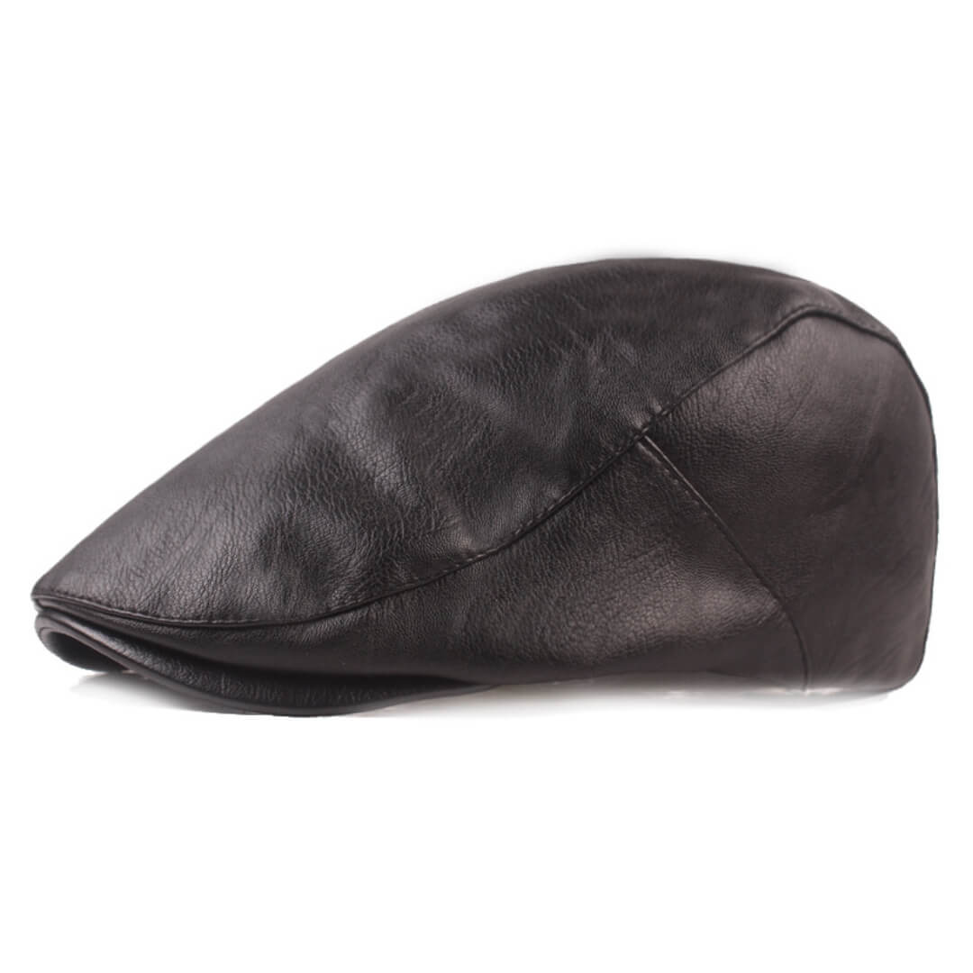 The Cobbler — Leather Flat Cap