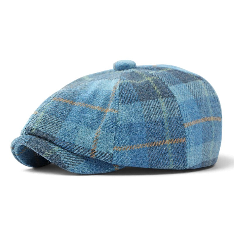 Plaid Newsboy Cap
