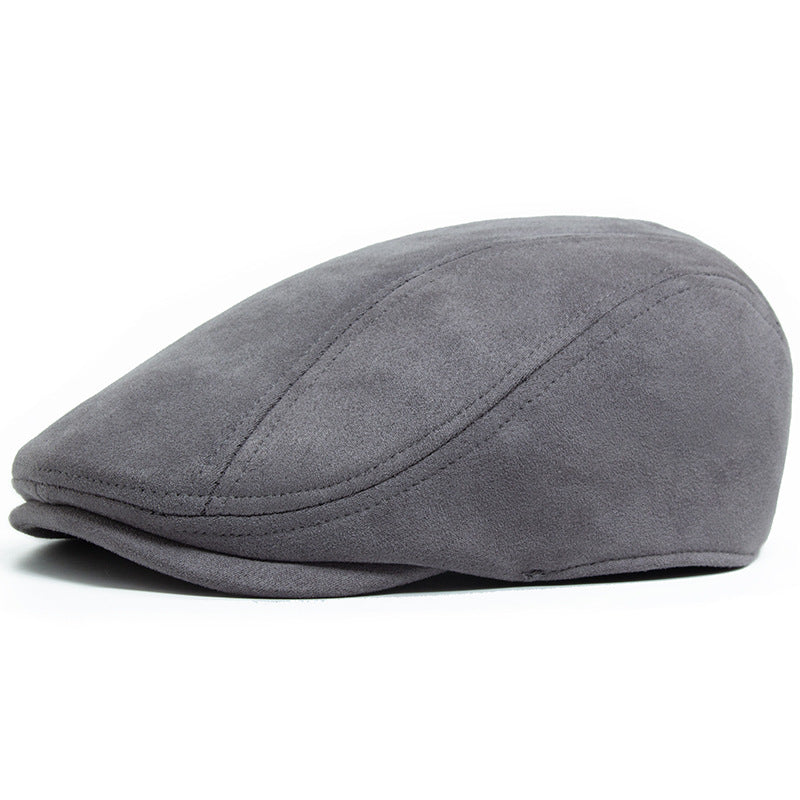 Suede Flat Cap