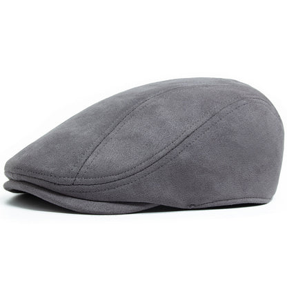 Suede Flat Cap