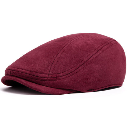 Suede Flat Cap