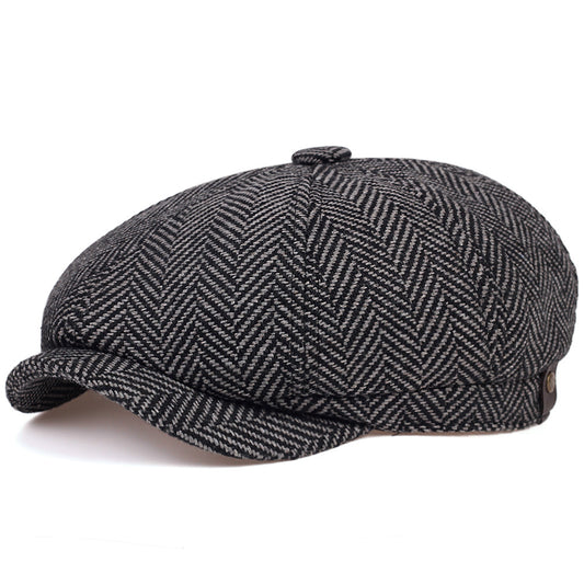 Contrast Herringbone Cap