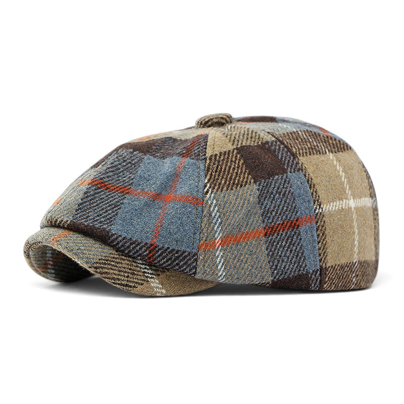 Plaid Newsboy Cap