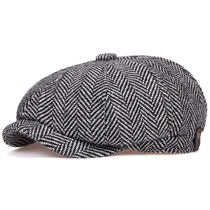 Contrast Herringbone Cap