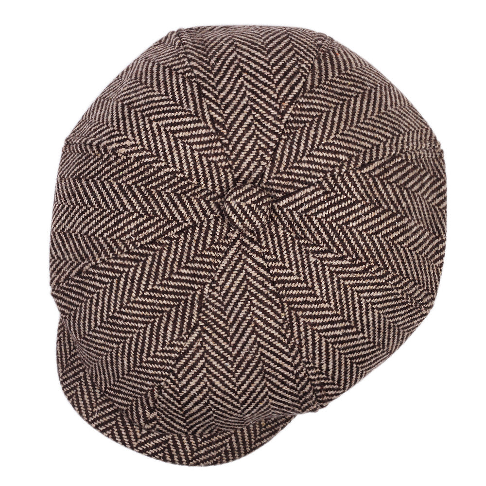 Contrast Herringbone Cap
