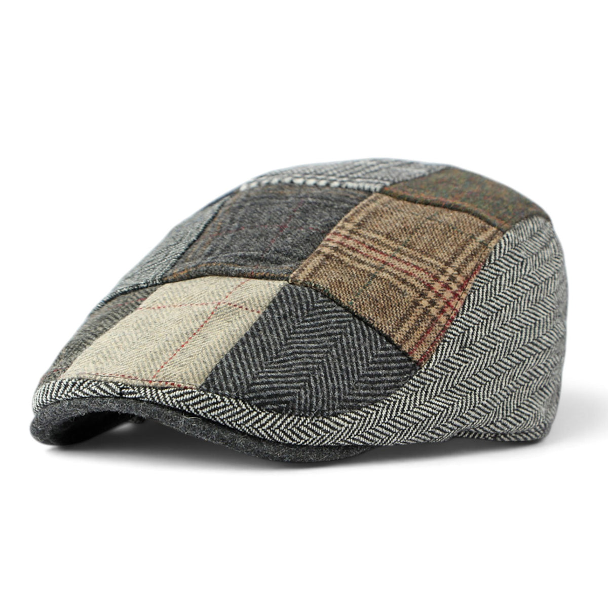 Patchwork Tweed Cap