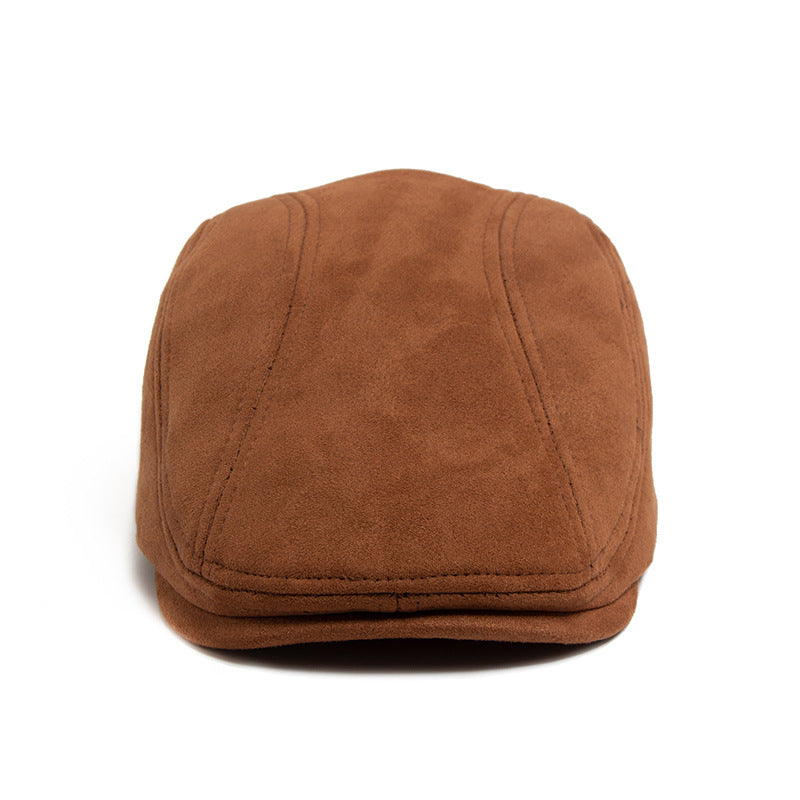 Suede Flat Cap