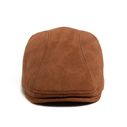 Suede Flat Cap