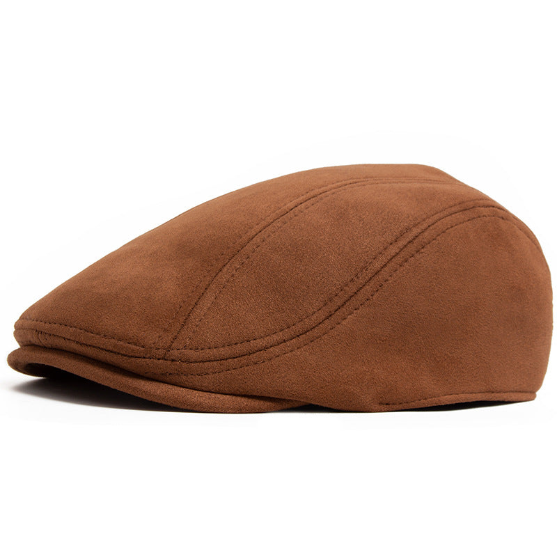 Suede Flat Cap