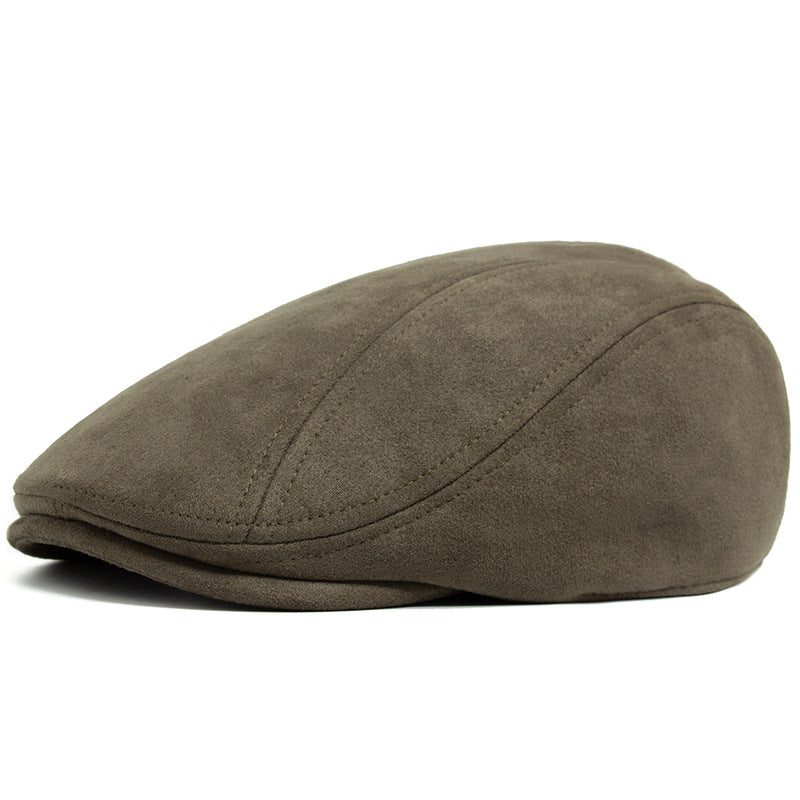 Suede Flat Cap