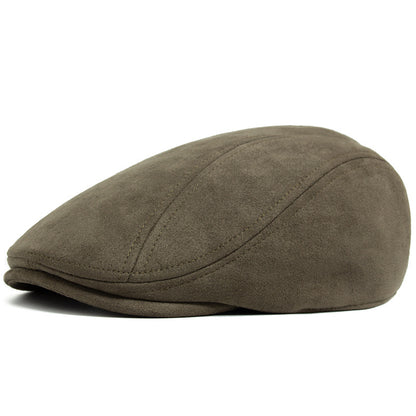 Suede Flat Cap
