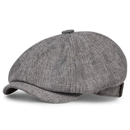 The Tweed — Herringbone Newsboy Cap