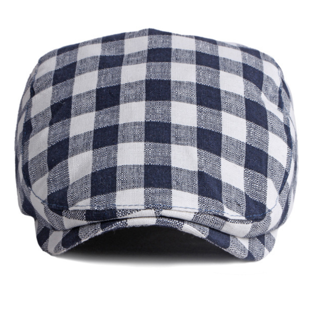 Gingham Check Cap