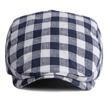 Gingham Check Cap
