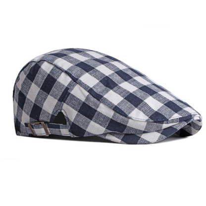 Gingham Check Cap
