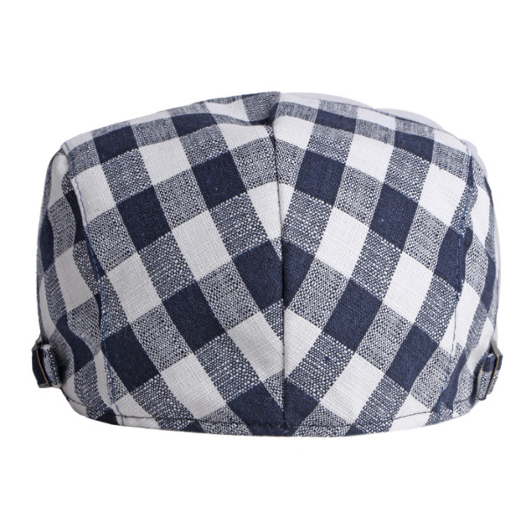 Gingham Check Cap
