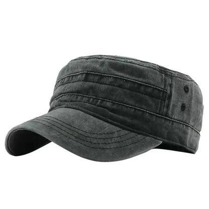 Washed Denim Cadet Cap