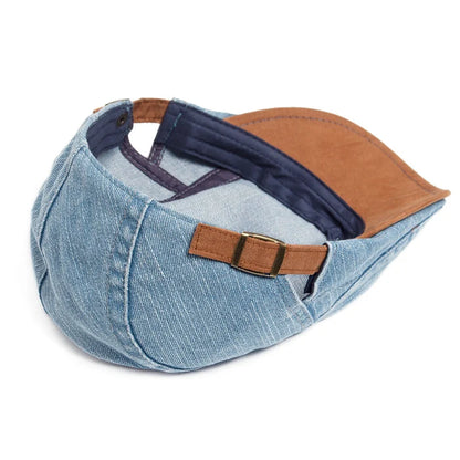 Denim Flat Cap