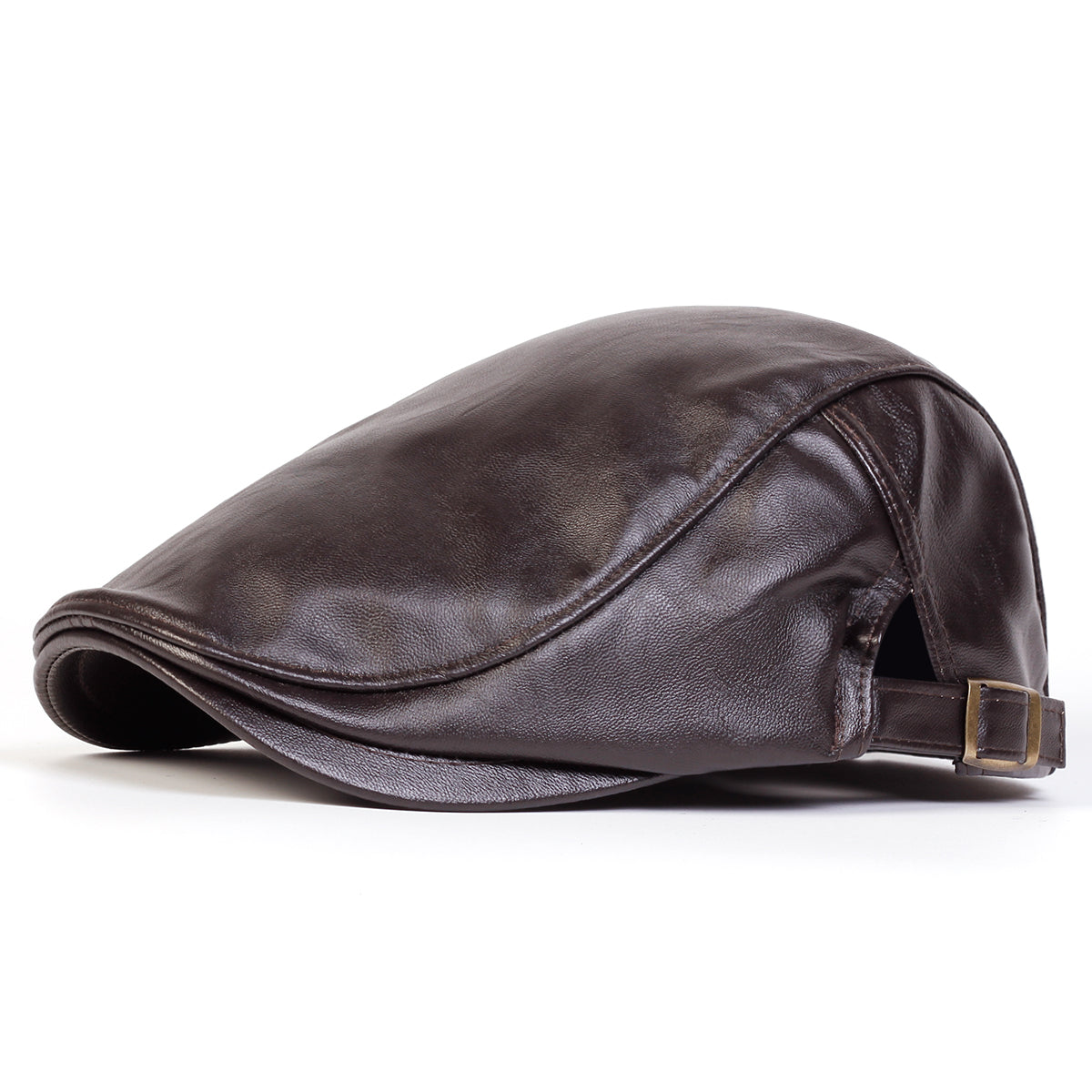 The Chancellor — Leather Flat Cap