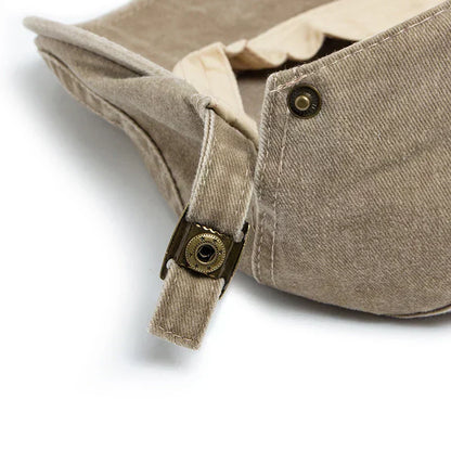 No. 01 — Washed Denim Flat Cap