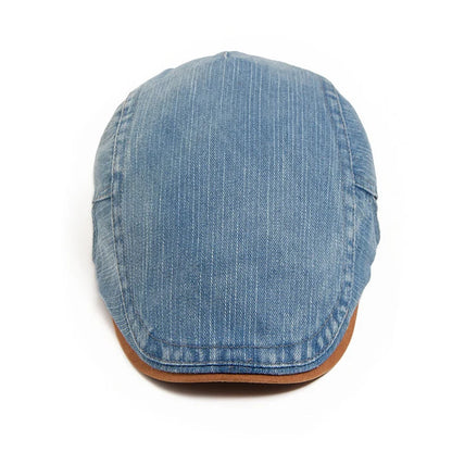 Denim Flat Cap