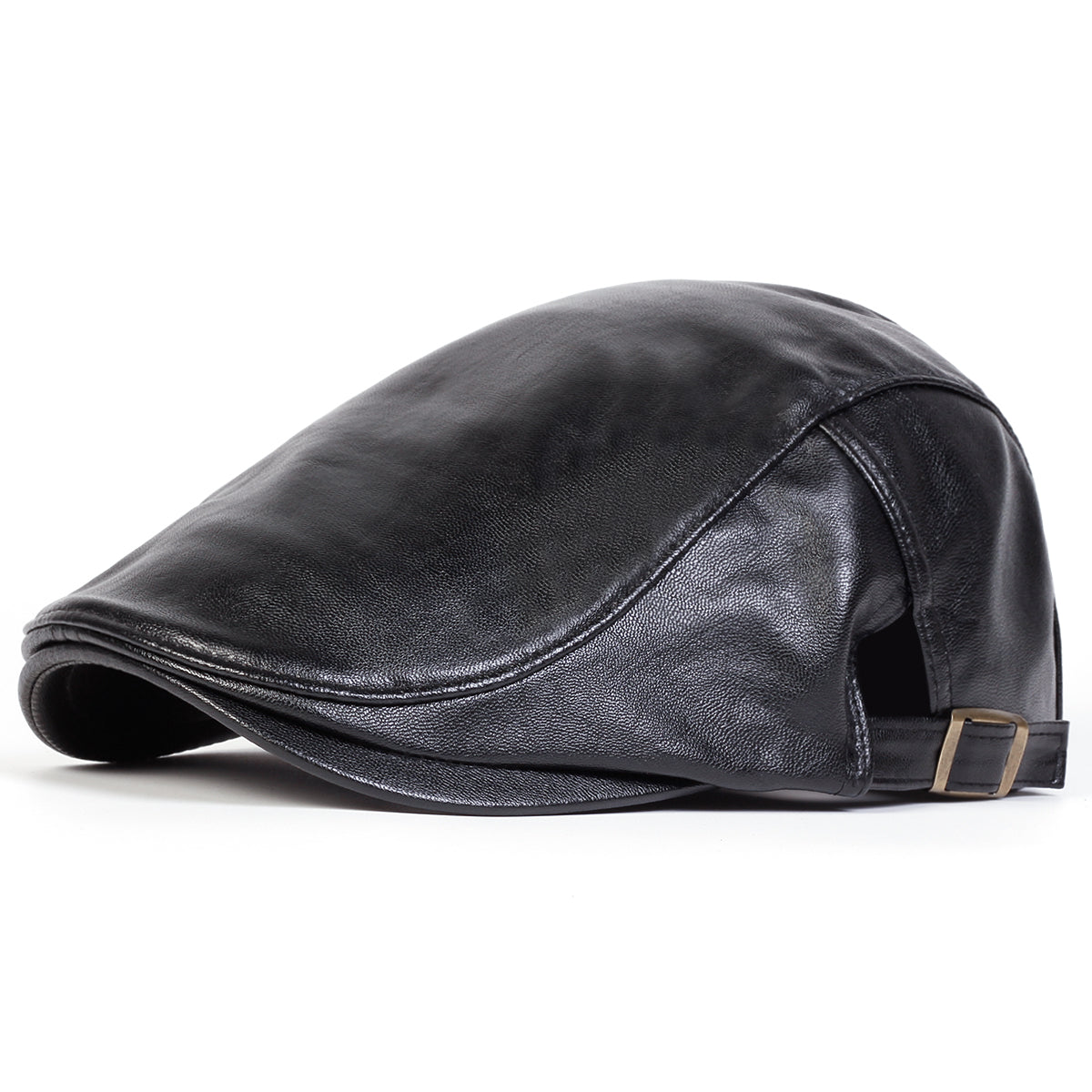 The Chancellor — Leather Flat Cap