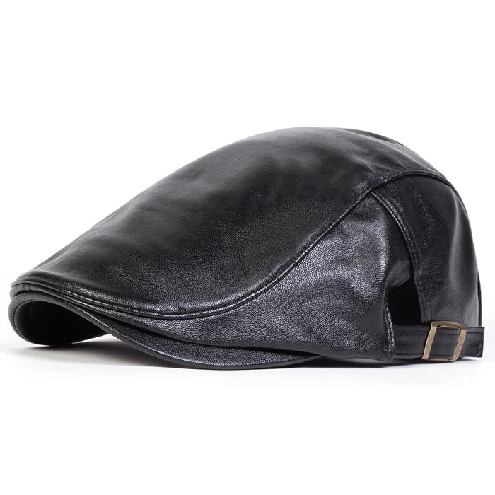 Distressed Leather Cap