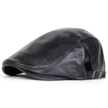 Distressed Leather Cap