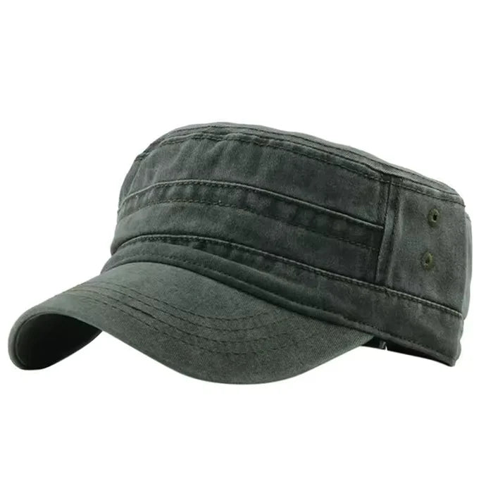 Washed Denim Cadet Cap
