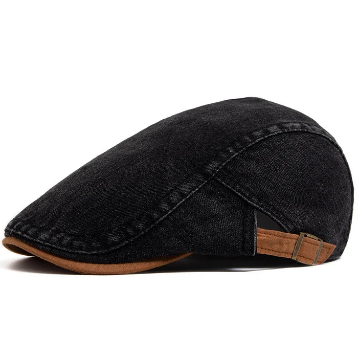 Denim Flat Cap