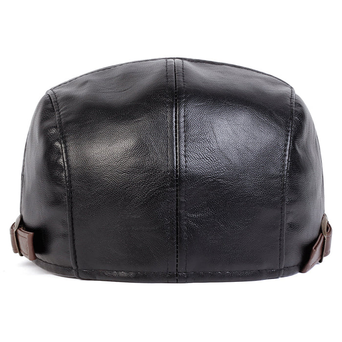Distressed Leather Cap