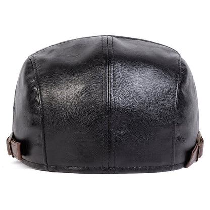 Distressed Leather Cap