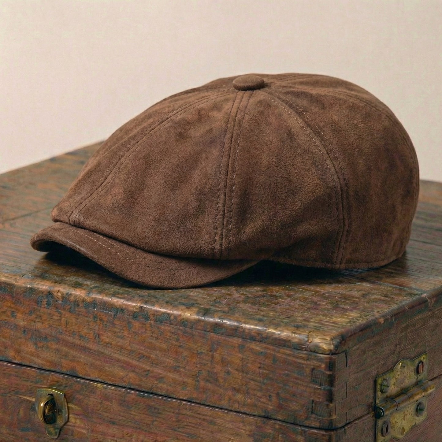 The Merchant — Suede Newsboy Cap