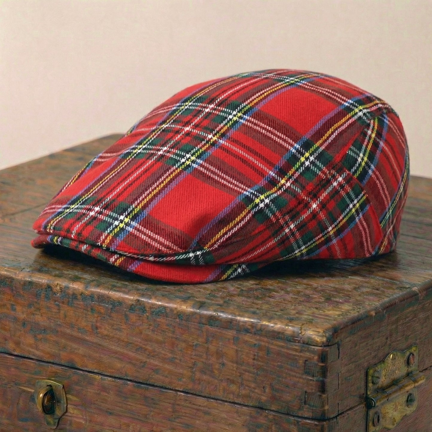 The Highlander — Tartan Flat Cap