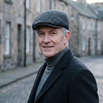 The Gatekeeper — Tweed Blend Flat Cap